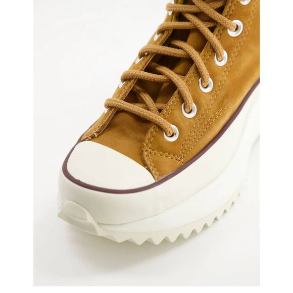 New Converse Run Star Hike Hi trainers in wheat nubuck Size Us 10.5 - Picture 2 of 10